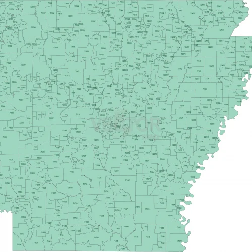 Arkansas ZIP Code Maps