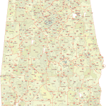 Alabama ZIP Code Map Cities Counties