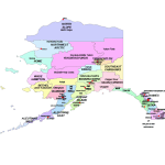 Alaska Boroughs and Communities Map