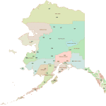 Alaska 3 digit ZIP Code Map