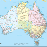 Australia Road and City map