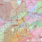 Birmingham, Alabama Vector Map