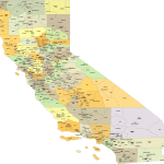 California county and communities map