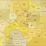 Colorado 3-Digit ZIP Code Map with Counties