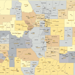 Colorado county and communities map