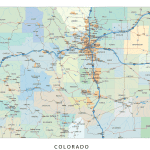 Colorado Road and City Map