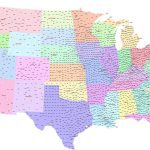 County map of Contiguous US