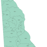 Delaware ZIP Code Map Basic