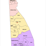 Delaware county and communities map