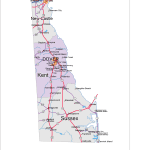 Delaware Road and City Map