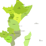 East Africa Digital Map