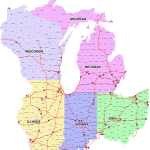 East North Central County Map