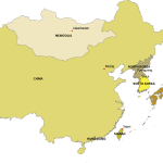 Eastern Asia Digital Map