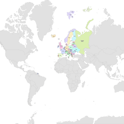 Europe Detailed Map