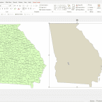 Georgia County Powerpoint Map
