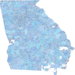 Georgia ZIP Code Map With Cities Counties