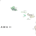 Hawaii road and city map