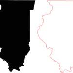 Illinois Free Contour Line Map