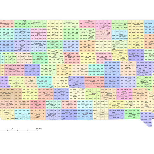 Iowa County and Communities Map