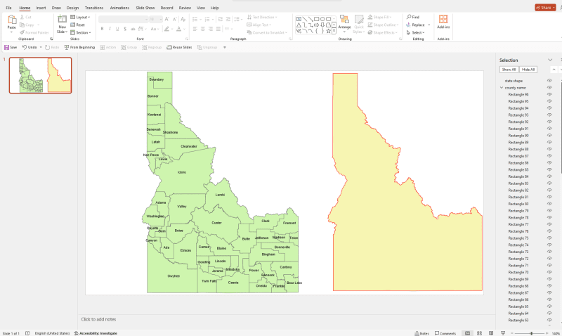 Iowa County PowerPoint Map