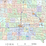 Iowa Road and City Map