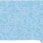IA ZIP Code Map With Cities Counties