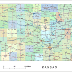 Kansas Road and City Map