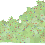 Kentucky ZIP Code Map With Cities