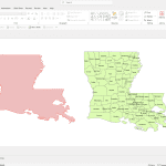 Louisiana PowerPoint County Map