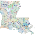 Louisiana Road and City Map