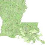 Louisiana ZIP Code Map With Cities