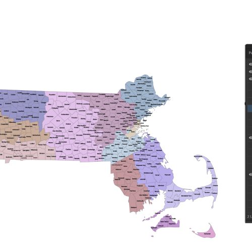 Massachusetts subdivision map