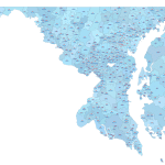 Maryland ZIP Code Map With Cities
