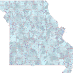Mo ZIP Code Map With Cities Counties