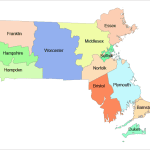Massachusetts Colored County Map