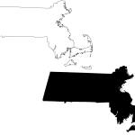Massachusetts Black Vector