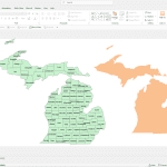 Michigan PowerPoint Map