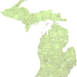 Michigan ZIP Code Map With Cities