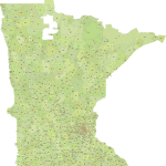 Minnesota ZIP Code Map With Cities