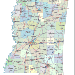 Mississippi Road and City Map