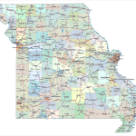 Missouri Road and City Map