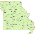 Missouri Vector County Map
