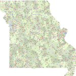 Missouri ZIP Code Map With Cities
