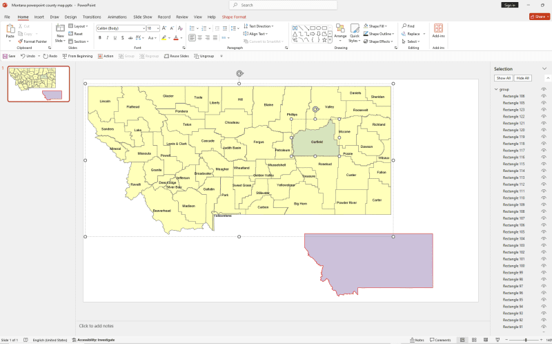 Montana-Powerpoint-County-Map