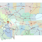 Montana Road and City Map