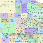 Nebraska County and Communities Map