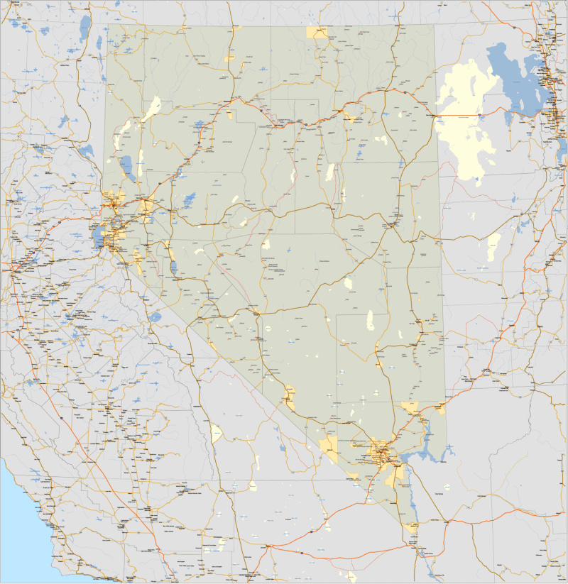 Nevada and Surrounding States
