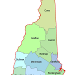 New Hampshire Colored County Map