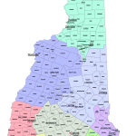 New Hampshire County and Communities Map