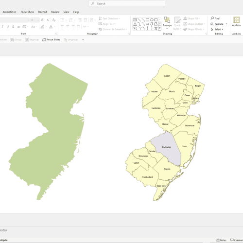 New Jersey Powerpoint Map